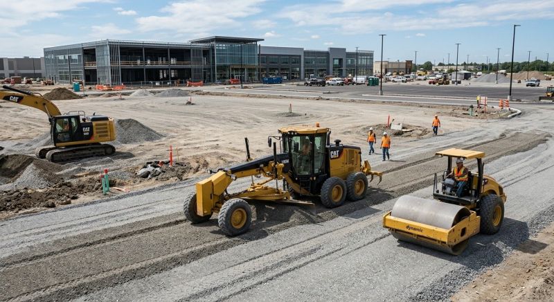 Parking Area Grading